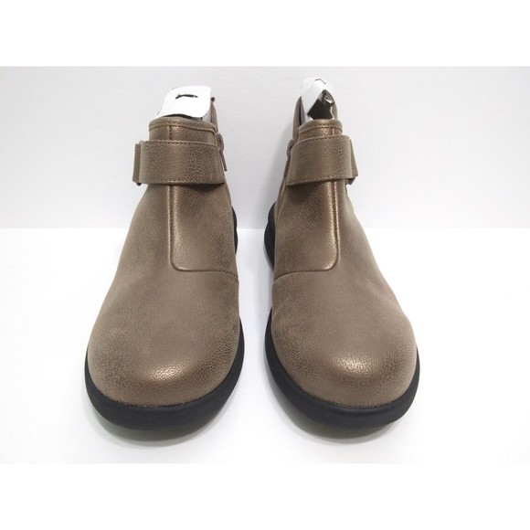 Clarks Women's Size 8 Cloudsteppers Booties Sillian 2.0 West Pewter Brown Zip - Picture 6 of 12